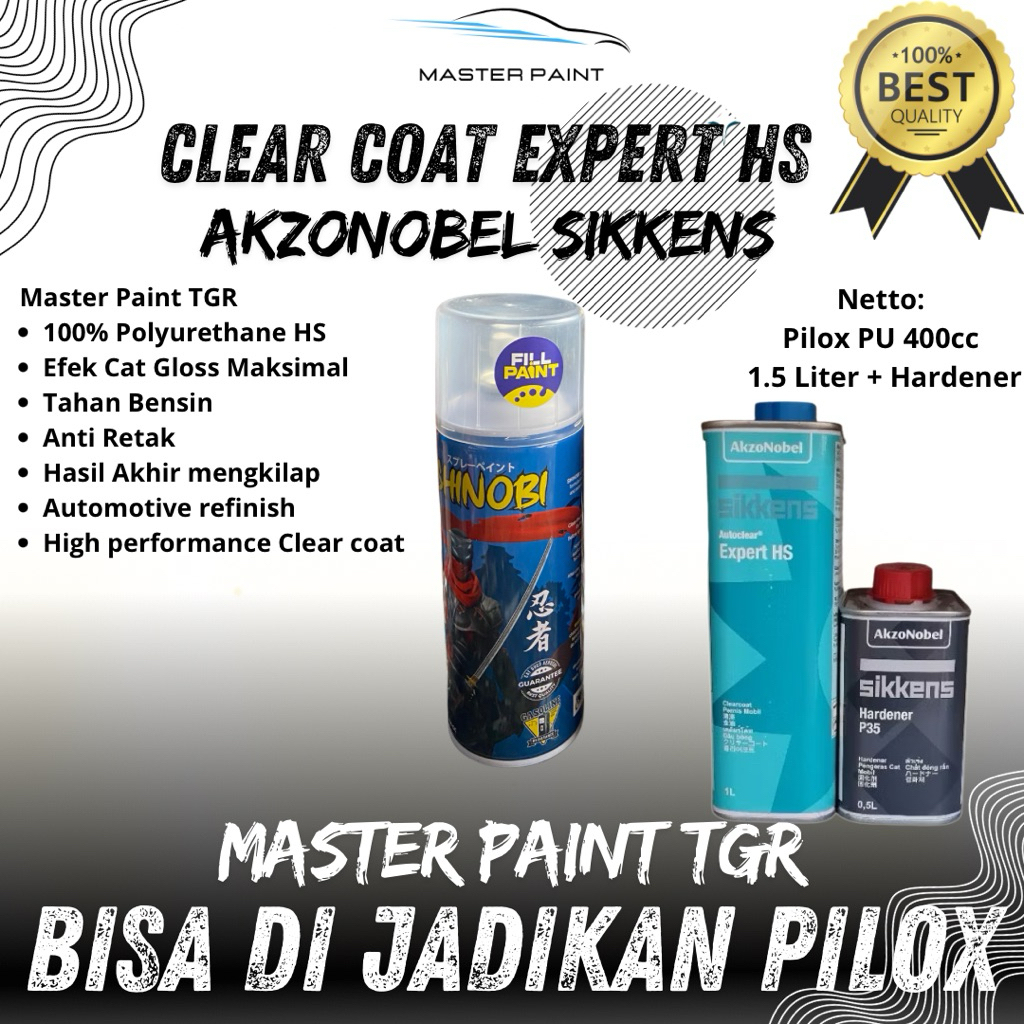 (BISA DIJADIKAN PILOX) CLEAR EXPERT HS AKZONOBEL SIKKENS - Pilok Pilox 400cc