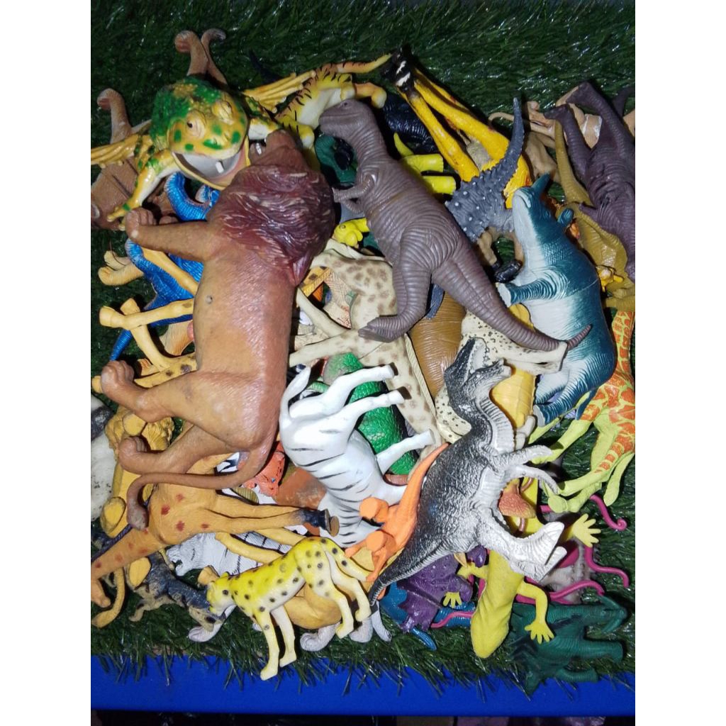 mainan hewan karet bekas kiloan murah