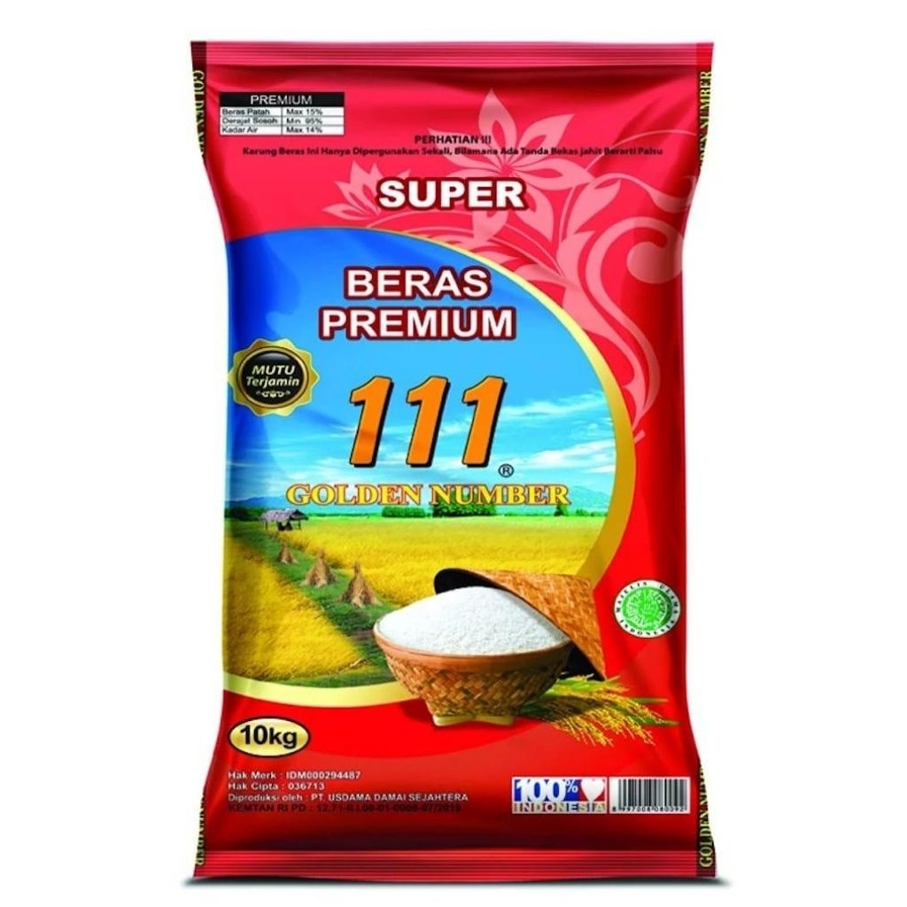 

Beras Premium 111 Merah @10 kg