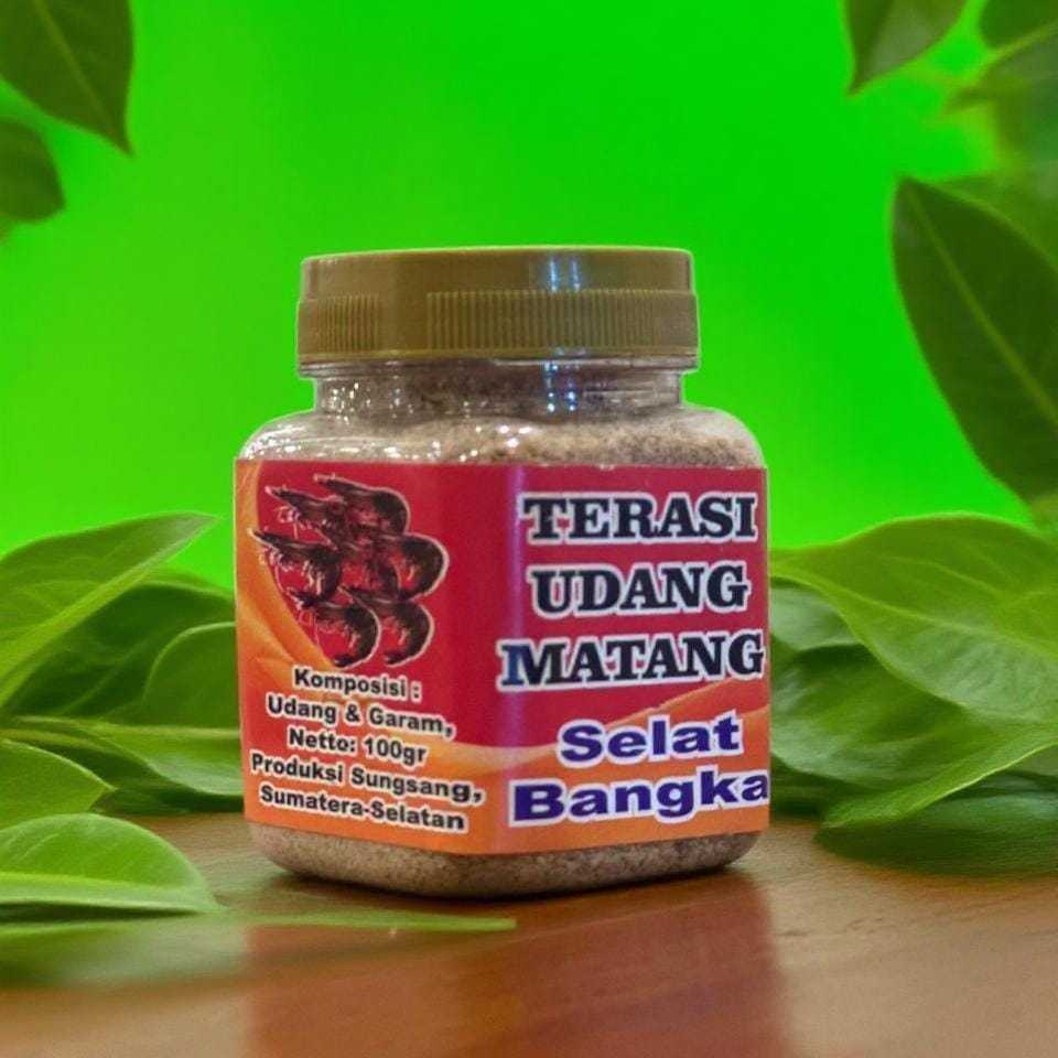 

Terasi Udang Bangka Bubuk Matang Siap Saji 100gr