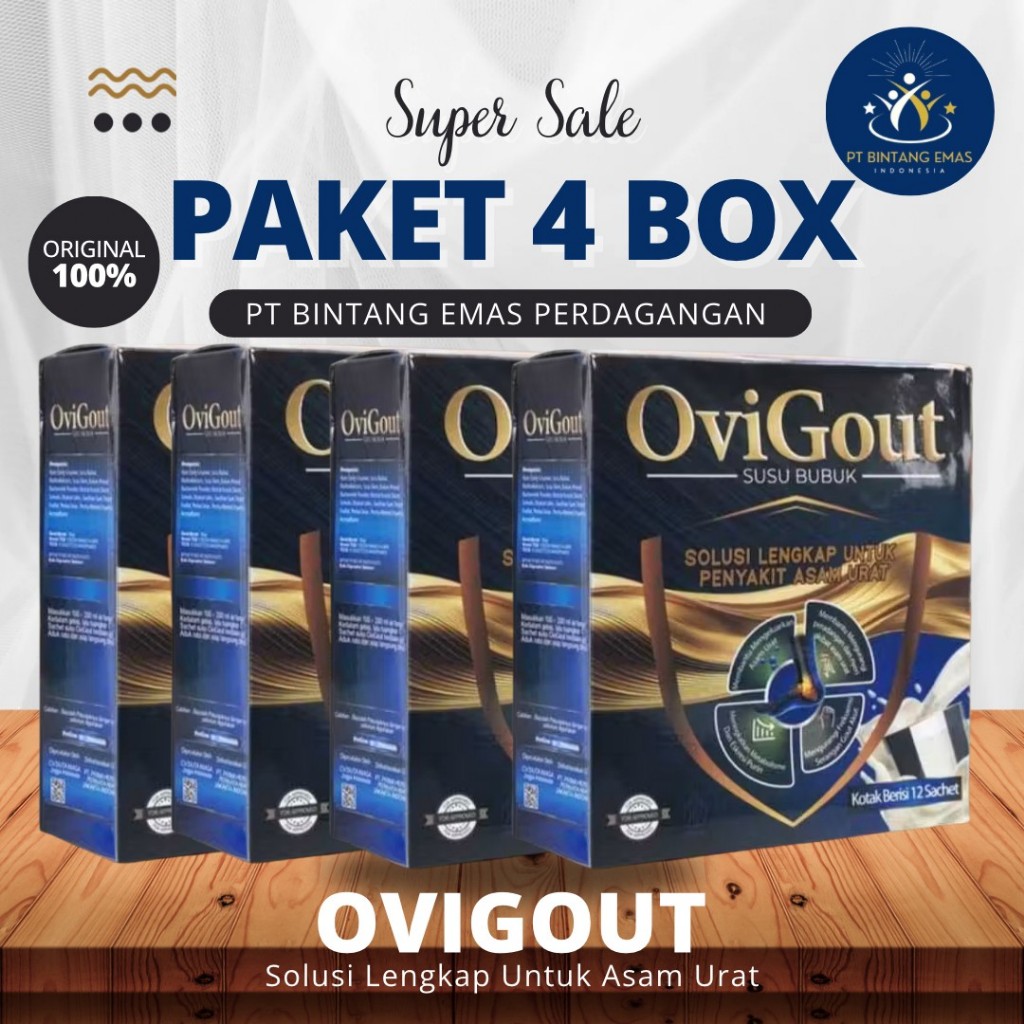 

OVIGOUT MILK ASAM URAT PAKET 4 BOX | 100% Asli Original Resmi PT Bintang Emas Perdagangan Indonesia