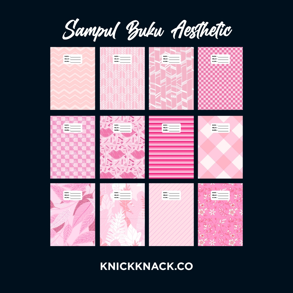 

Sampul Buku Aesthetic Viral Tema Warna Pink Pastel Aesthetic Korean Style