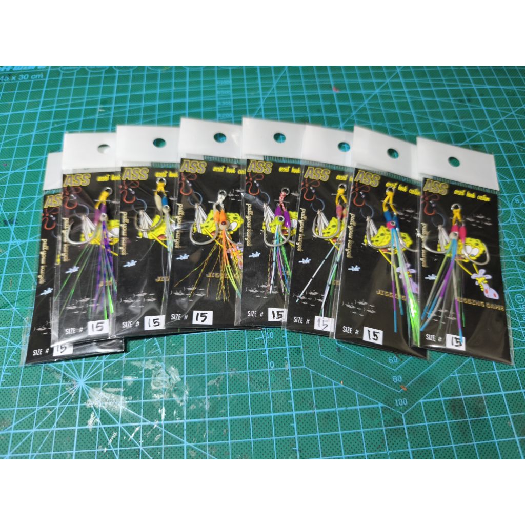 assist hook katyusha size 15 jig 20-40gram