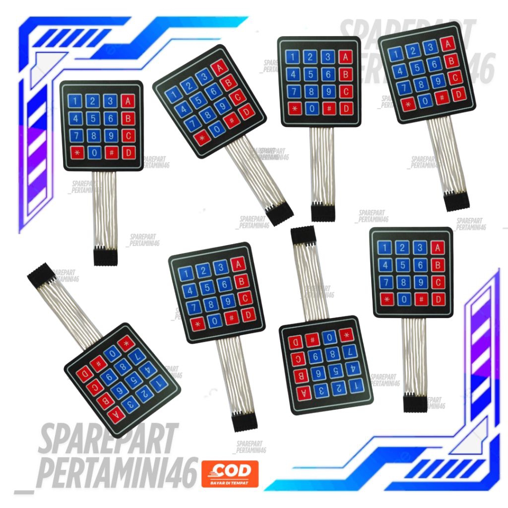 Tombol Keypad Standar Pom Mini Digital Pertamini Original Terlaris