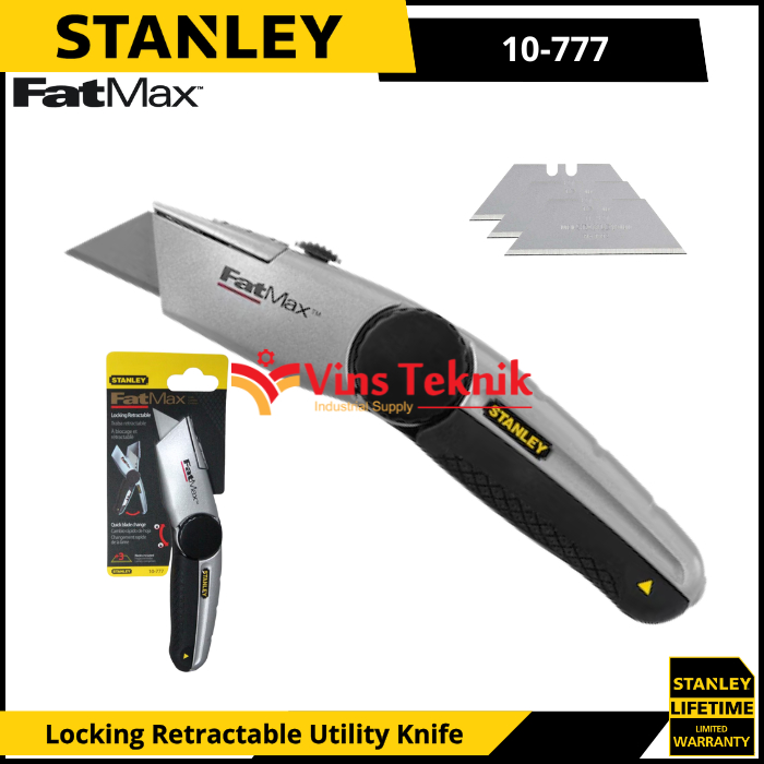 

Kekebaharu_ - STANLEY 10-777 FatMax Locking Utility Knife 18mm - Pisau Cuter Tahan Lama