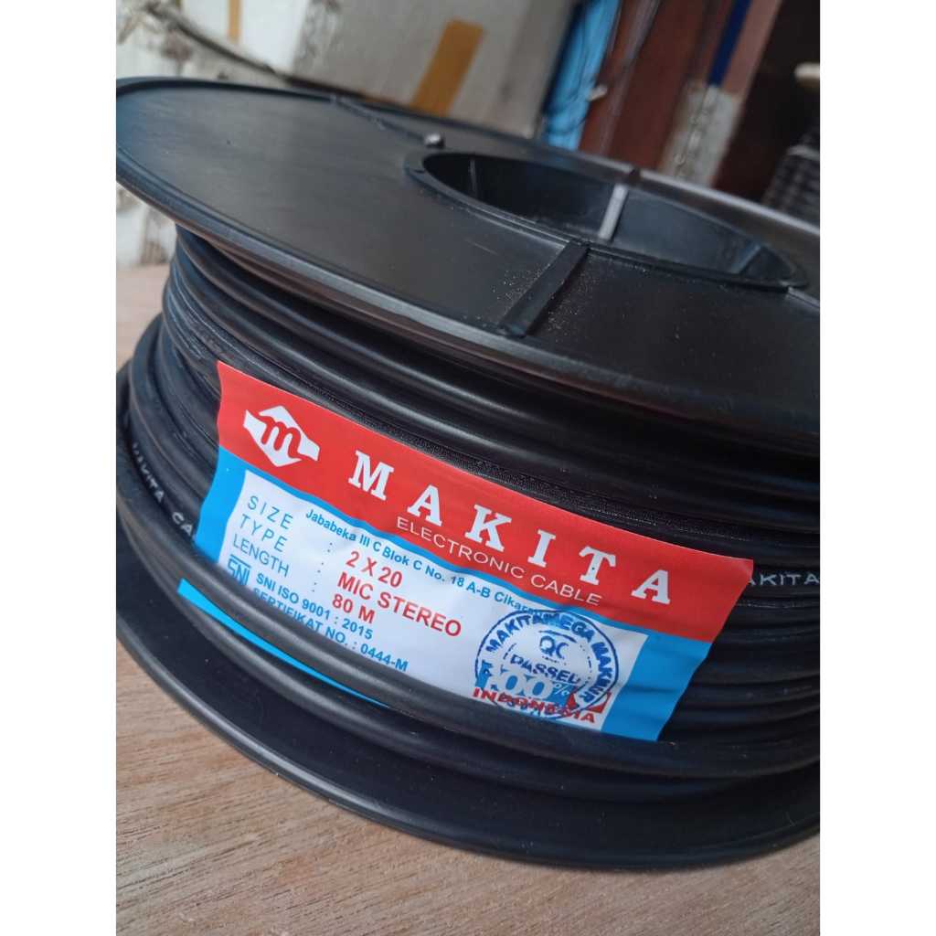 Kabel MIC stereo merek makita eceran per meternya