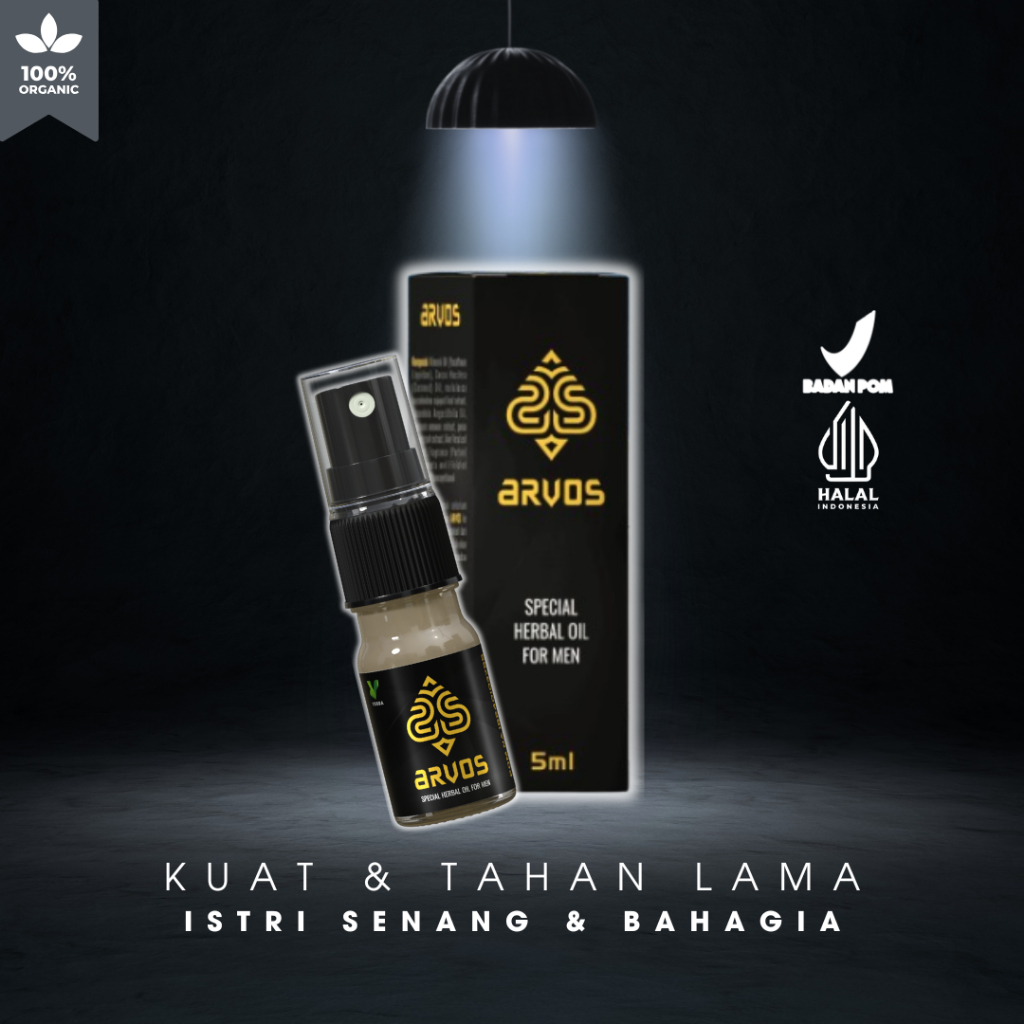 ARVOS SPRAY Minyak Pijat Herba Oil ARVOS Spray Obat Kuat Oles Herbal Atasi_Ezakulasi Dini Paling Amp