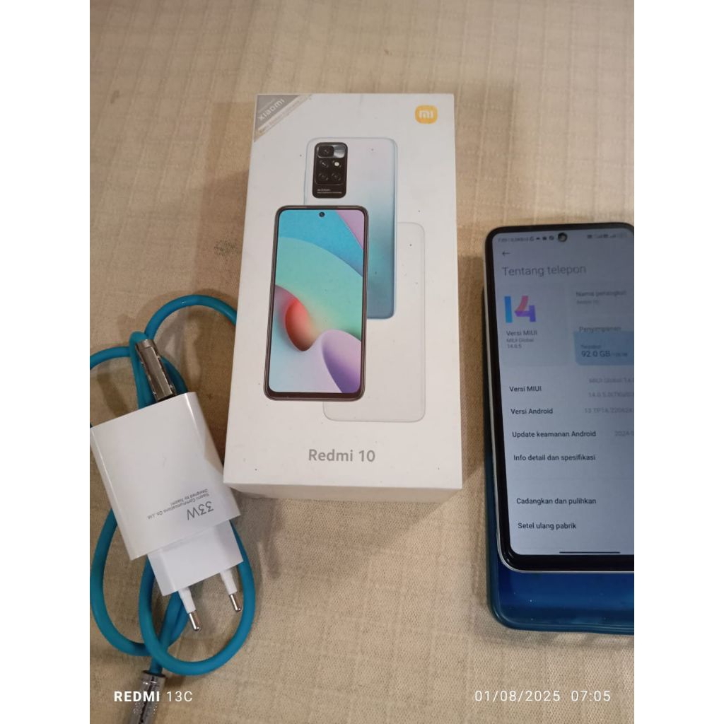 (SOLD OUT) hp,smartphone xiaomi redmi 10 2022 original Ram 6+5 ROM 128 second,bukan refurbish mulus 