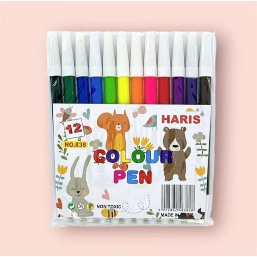 

Spidol 12 Warna Murah/Colouring Marker Pencil/Spidol Warna Warni/Promo Theorishop Colour Pen