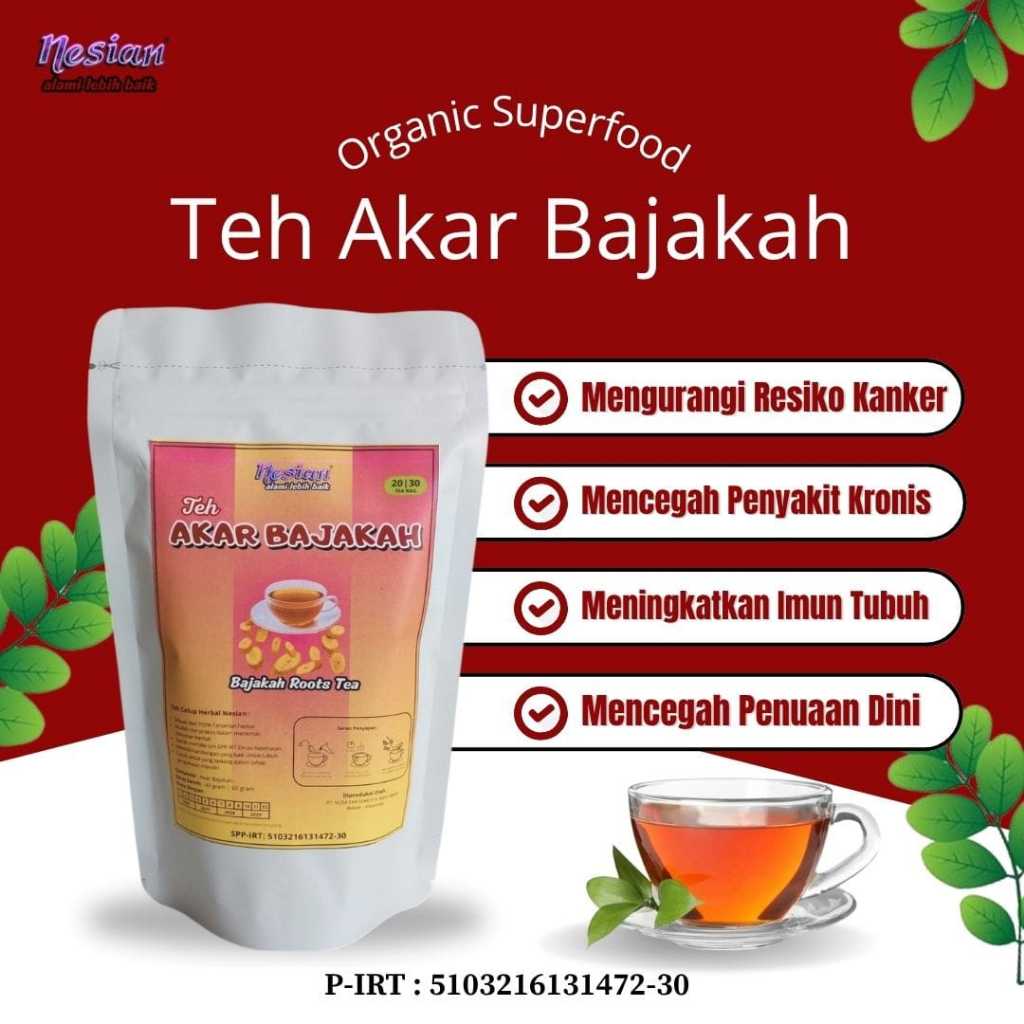 

NESIAN TEH AKAR BAJAKAH | SPATHOLOBUS LITTORALIS HASSK TEA | TEH HERBAL | 20 KANTONG TEH