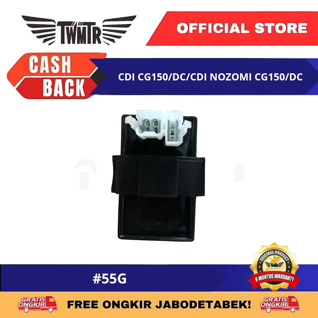 TWMTR 55G - CDI CG150/DC/CDI NOZOMI CG150/DC/CDI DC NOZOMI SOKET KOTAK/MOTOR RODA TIGA