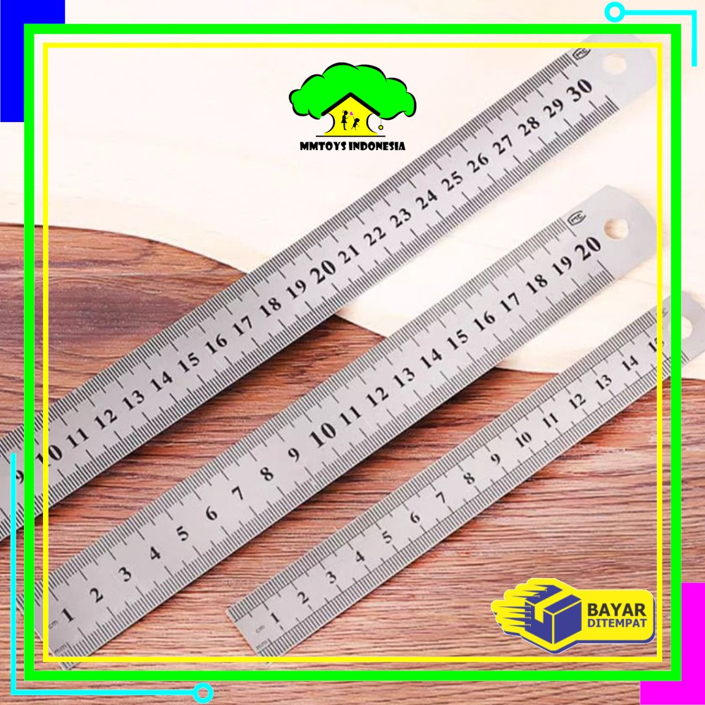 

EC MI-A107 Penggaris Besi 50CM Stainless Steel Ruler / Penggaris Serbaguna Perlengkapan Sekolah / Mistar Besi Alat Ukur Multifungsi