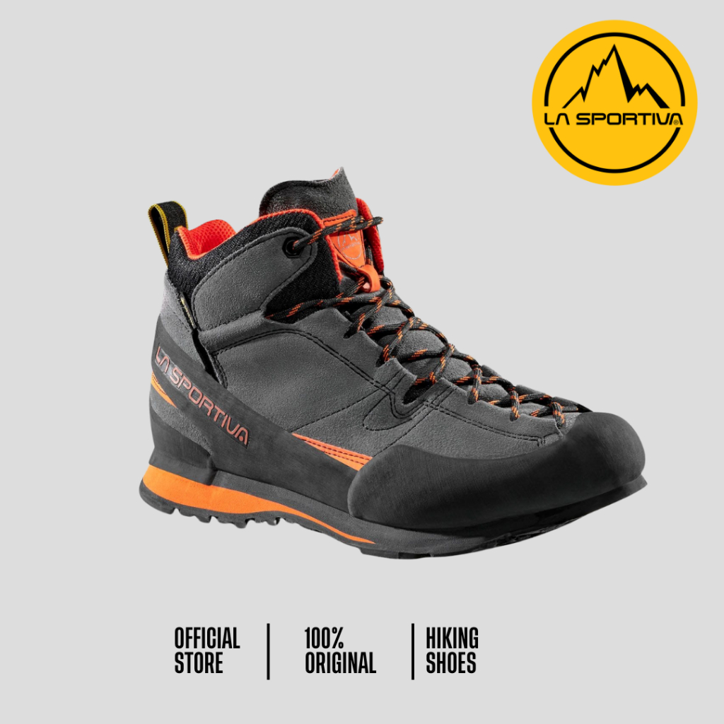 La Sportiva Boulder X Mid (Carbon/Flame) - Sepatu Approach/Hiking