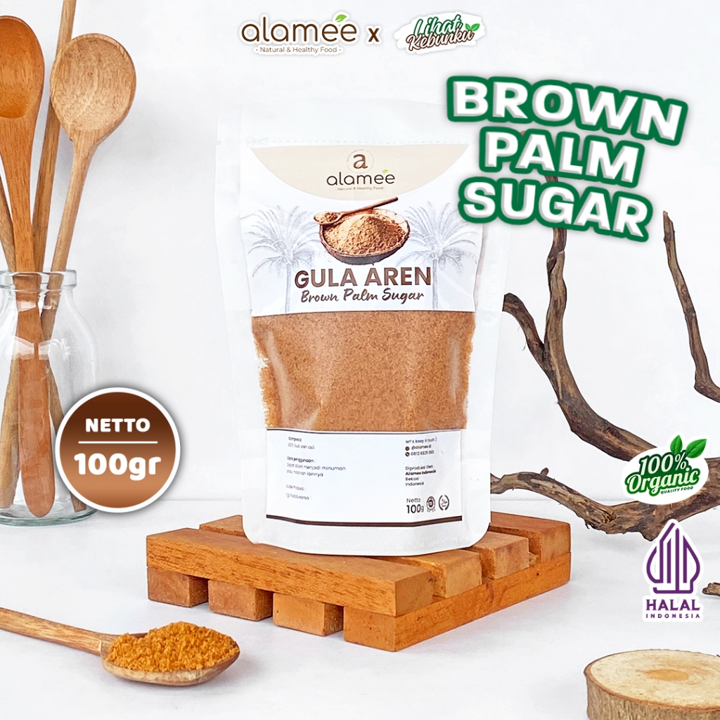 

ALAMEE Gula Aren Bubuk Palm Sugar Organic Asli Organik Semut Powder Natural Pure 100gr LIHAT KEBUNKU