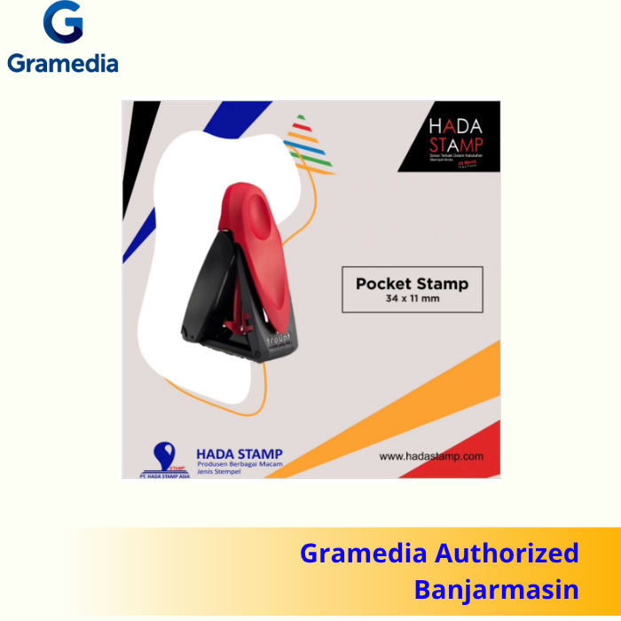 

Hada - Gramedia Banjarmasin - STEMPEL TRODAT MAX HS 1640 / POCKET STAMP