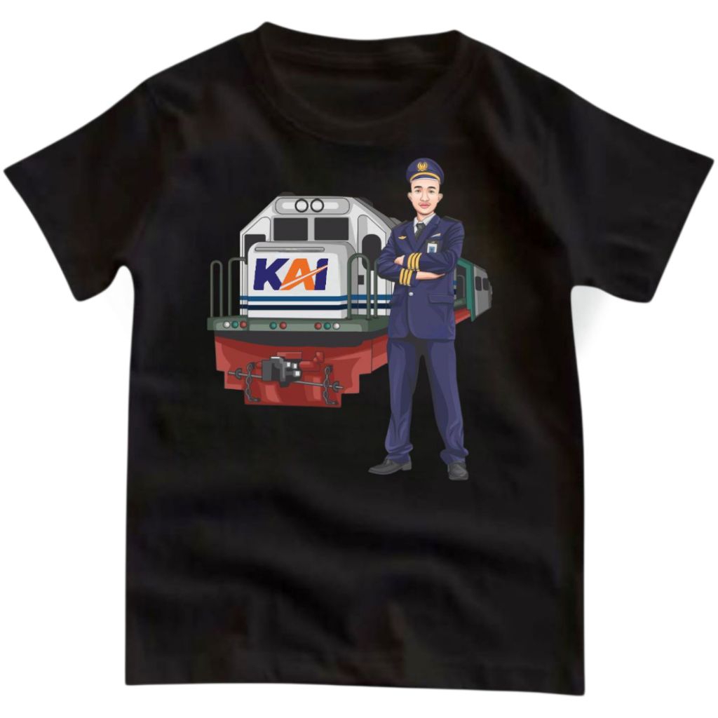 Kaos Anak Kereta Api Baju Anak Kereta Api Bahan Tebal