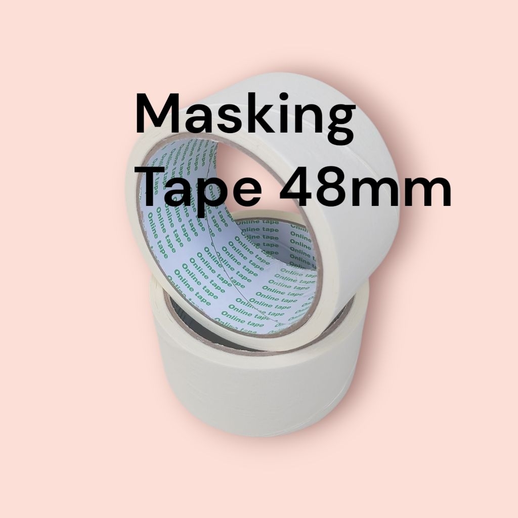 

Masking Tape / Lakban Kertas / SIZE 48mm / Panjang 15m