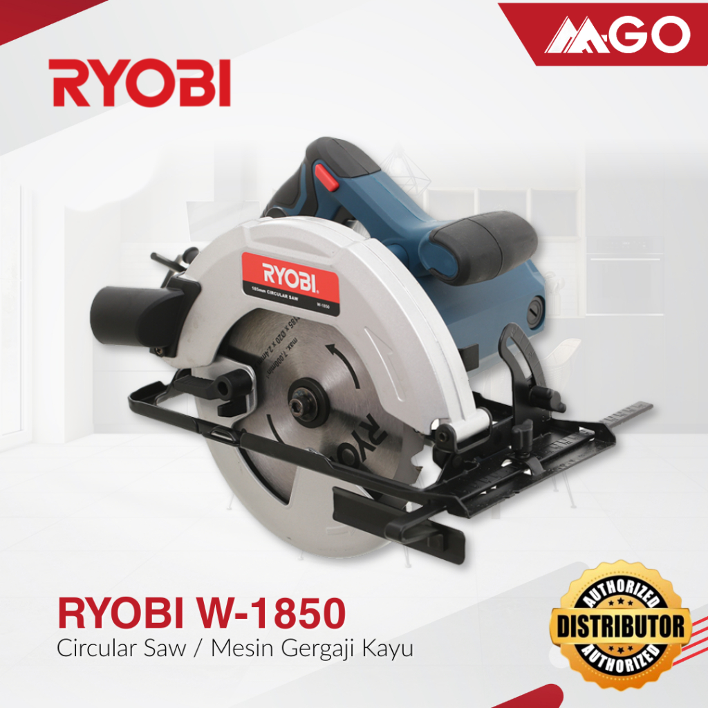 Ryobi Circular Saw / Mesin Pemotong Kayu Listrik 7 Inch W1850