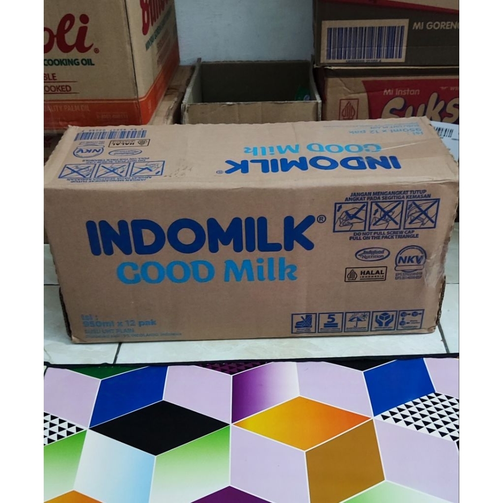 

Susu Cair UHT Indomilk Full Cream 950 Ml Per Dus Karton Isi 12 Pcs