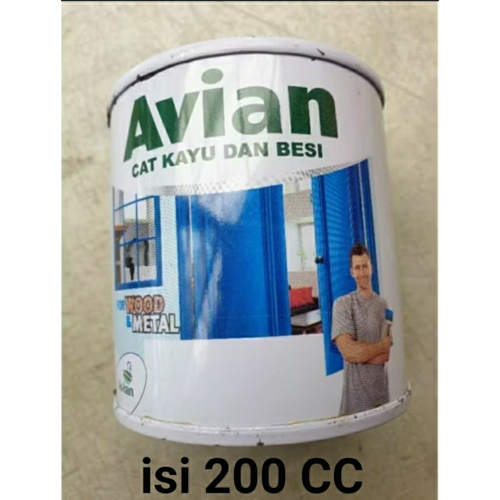 Cat kayu dan besi avian 200cc warna hitam