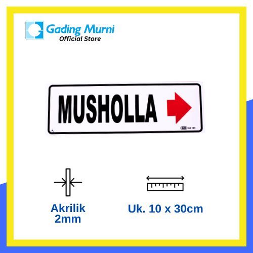 

GM LABEL MUSHOLLA KANAN LB-103 BESAR