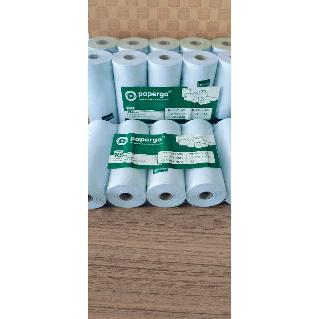 

KERTAS KASIR THERMAL 75 mmx 60 mm HVS 1 PLY
