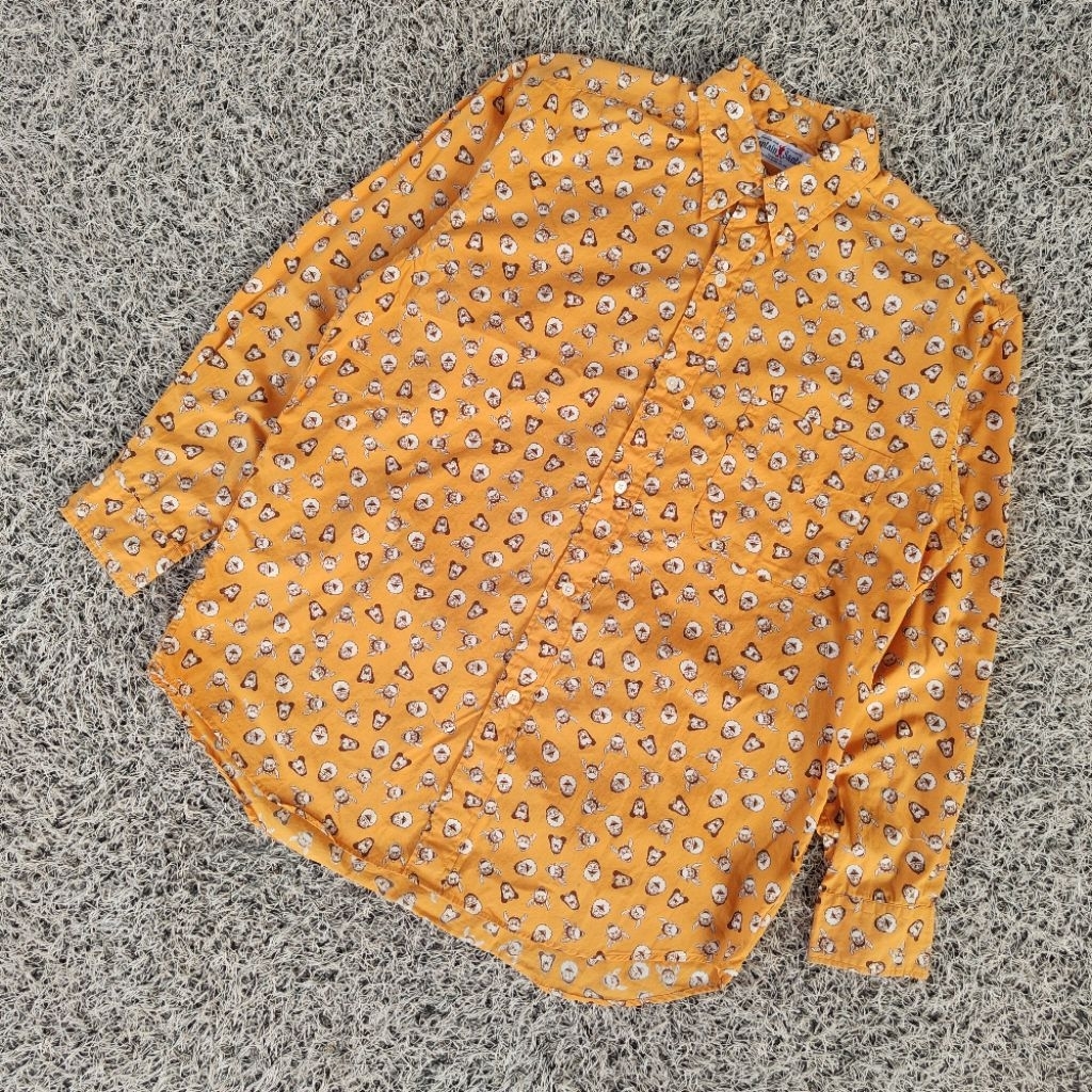 KMJ37 captain santa full print shirt original kemeja vintage captain santa