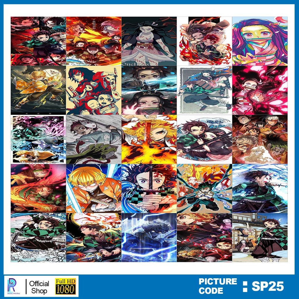 

STIKER DEMON SLAYER , STICKER DEMON SLAYER , PAKET STIKER DEMON SLAYER PER 25 PCS , KODE SP25