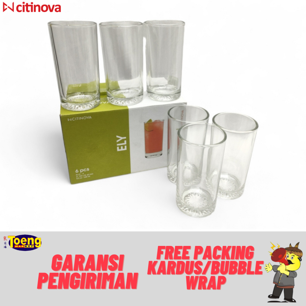 Gelas Kaca - GELAS BEVERAGE 6BJ ELY PJ-21 CITINOVA