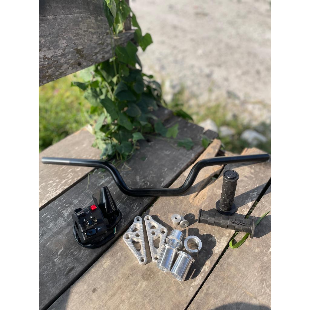 STANG STIR SETIR CBR CB 150R CBR 150 SEPAKET KOMPLIT SET DUDUKAN JALU BOSH BOSHING AS 26 KE 31 DUDUK