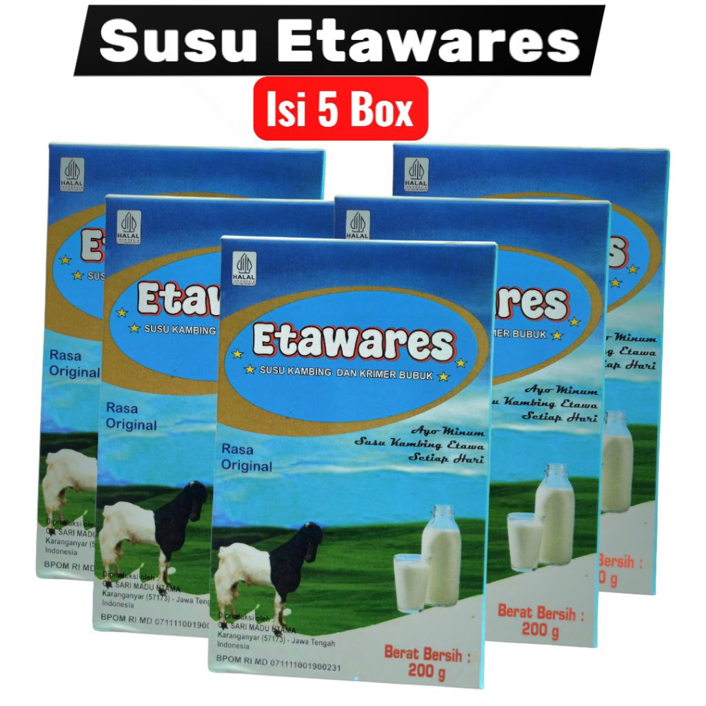 

Susu Kambing Etawares Paket 5 Box