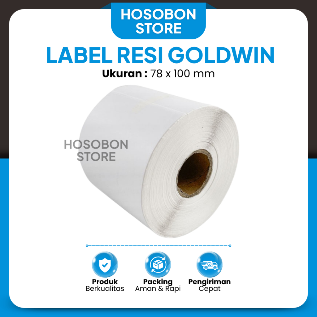 

Thermal Kertas Struk Sticker Label Resi Goldwin Roll 78x100mm
