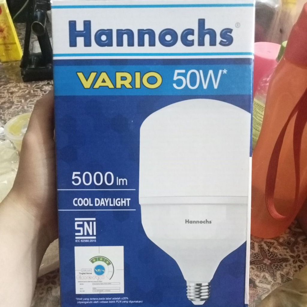 BOLA LAMPU LED 50WATT HANNOCH/SNI/BOHLAM 50WATT
