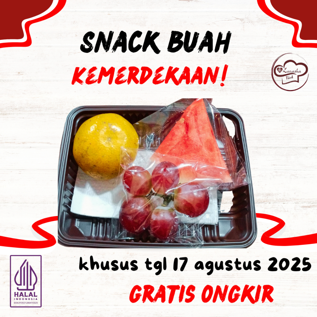 

Snack Buah Kemerdekaan/Jual Snack Buah Segar/Snack Buah Tangsel/Snack Buah Depok/Snack Buah