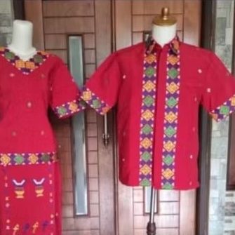 baju set selendang baju adat toraja