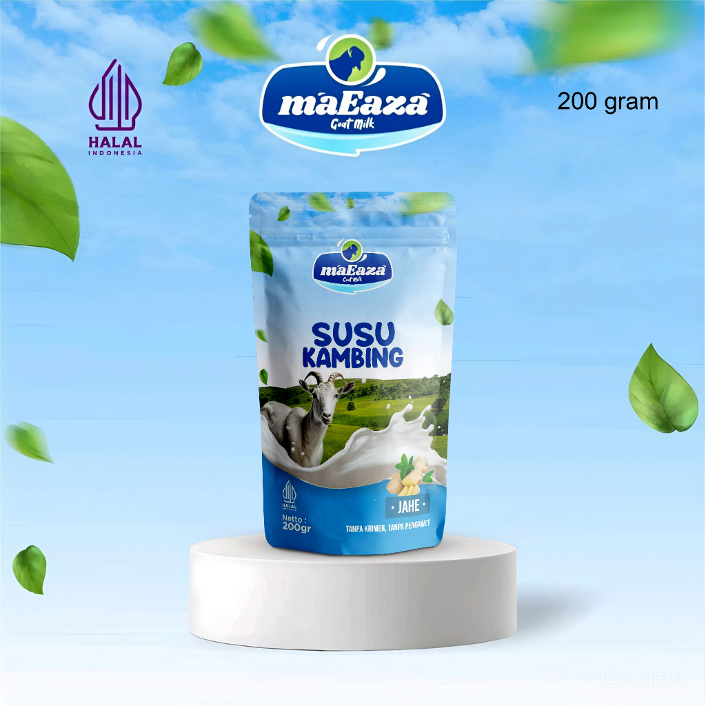 

MaEaza Susu Kambing Rasa Jahe Tanpa Krimer