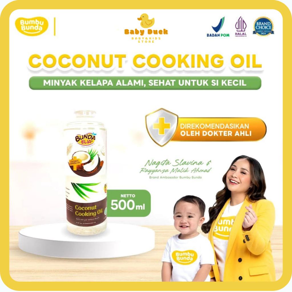 

BUNDA ELIA Coconut Cooking Oil 500ml - Minyak Kelapa Dara Sehat untuk Bayi dan Anak