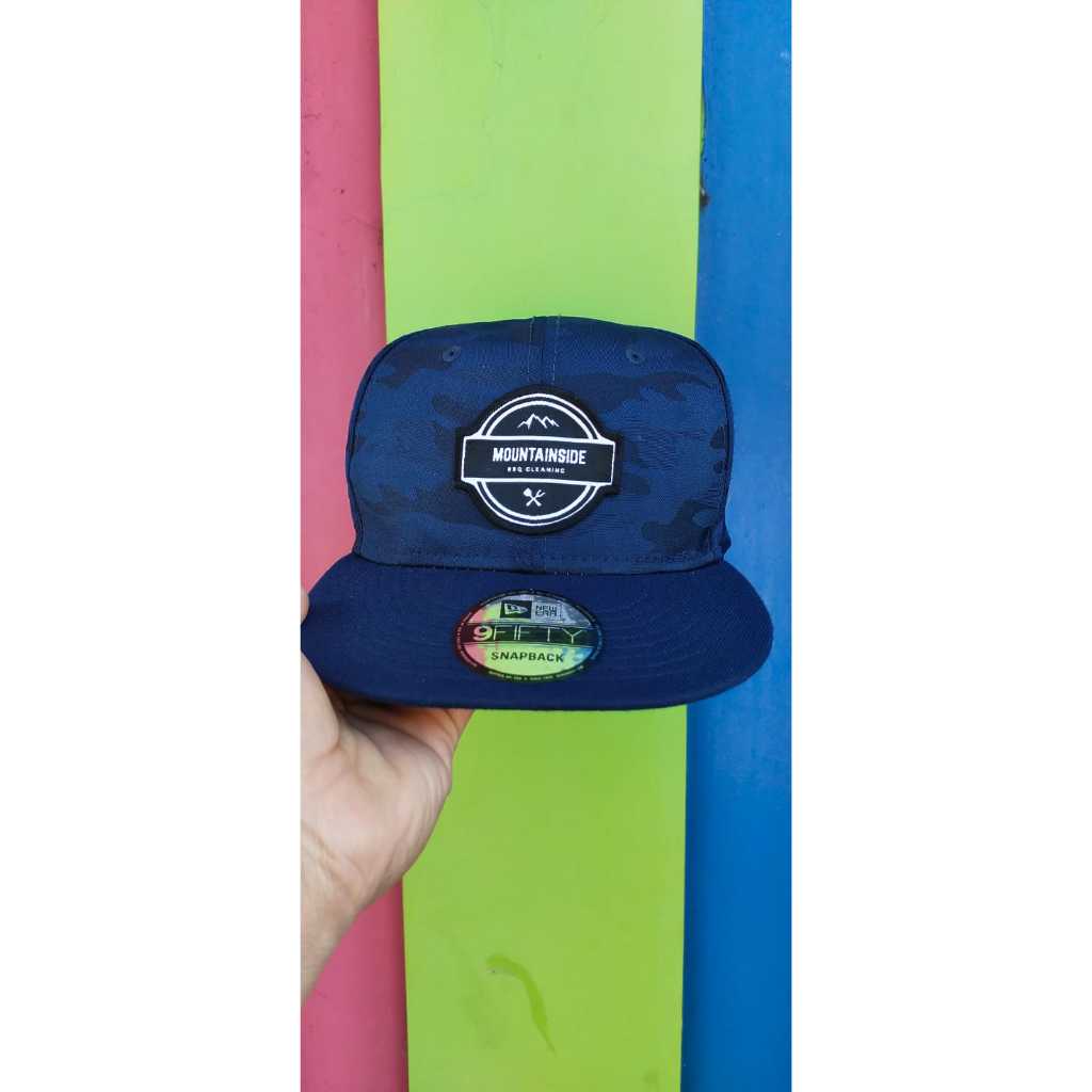 topi second model snapback warna navy new era