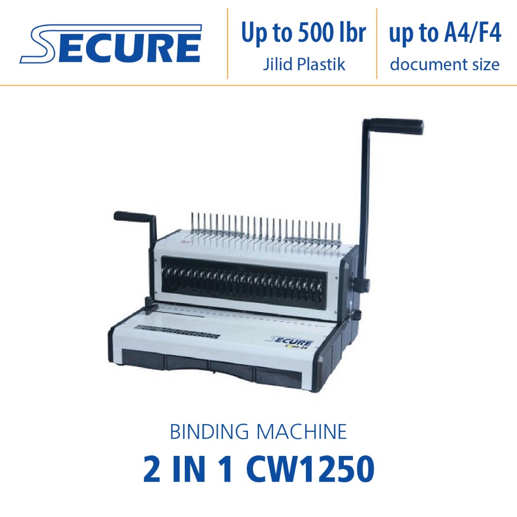 

SECURE Comb Binding 24 Releaseable dice (F4) - SCOMB-24