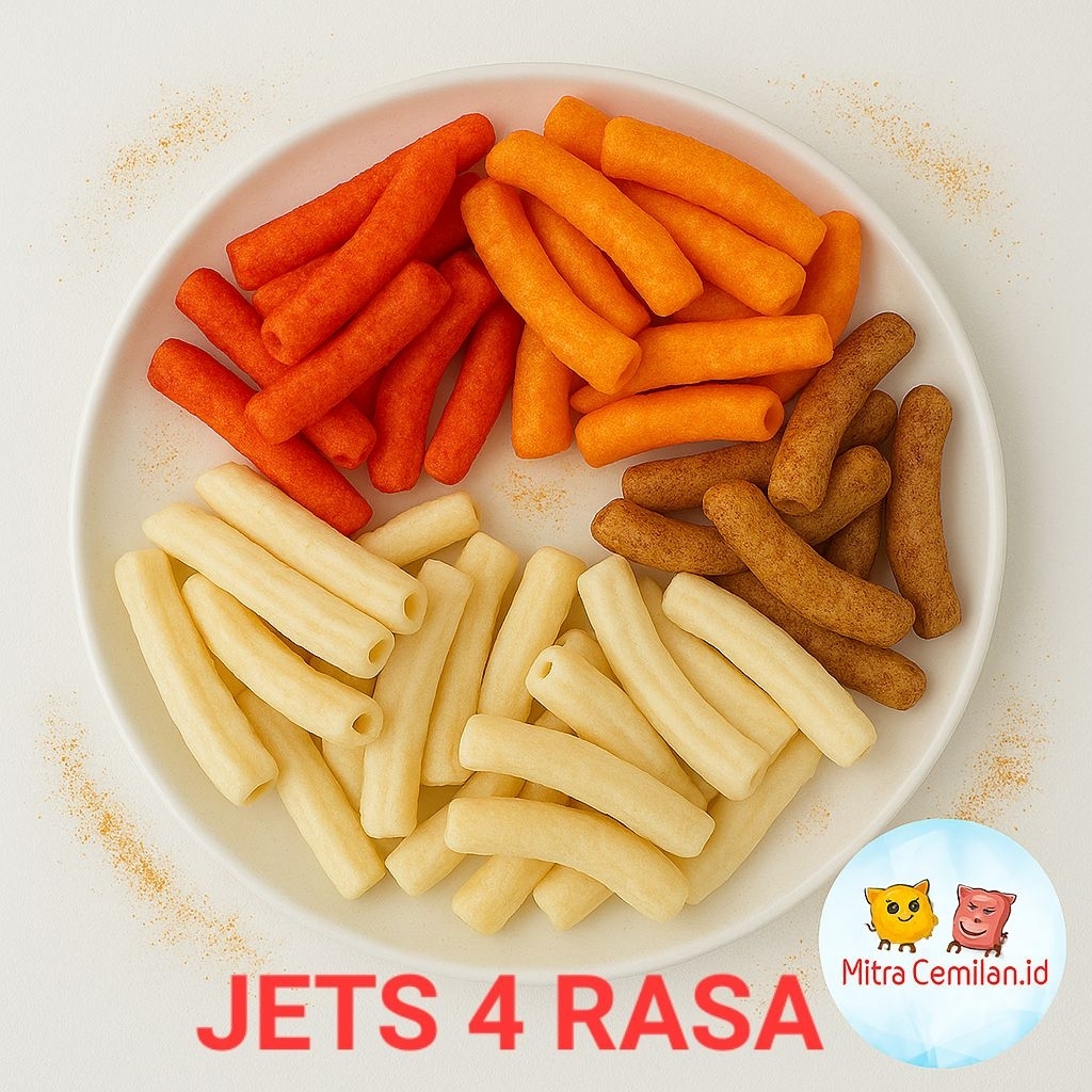 

JETS KENTANG 100GRAM, 200GRAM, STIK KENTANG RASA, ORIGINAL, BALADO, JAGUNG, XTRA PEDAS, KERUPUK STIK, MITRACEMILANID