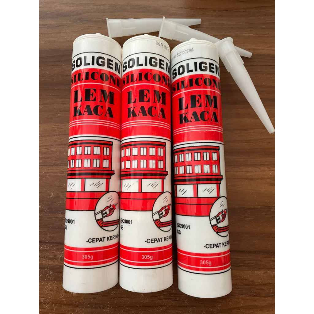 Lem Kaca Botol Sealent Silicone Perekat Aquarium SOLIGEN