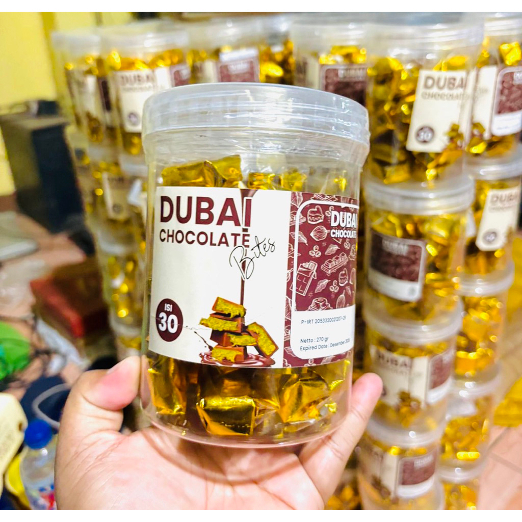 

[ISI 30 PCS] COKLAT DUBAI BITES / DUBAI KECIL KEMASAN TOPLES