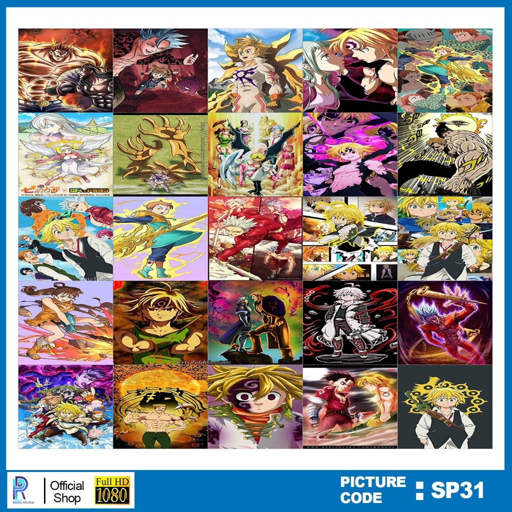 

STIKER NANATSU , STICKER NANATSU , PAKET STIKER NANATSU PER 25 PCS , KODE SP31