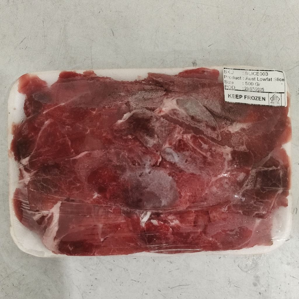 

Prime Cut Slice Beef / Daging Sapi Slice Premium Tanpa Lemak 500gr