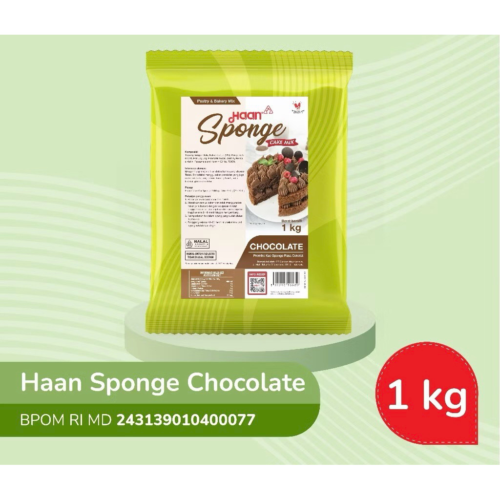 

Haan Sponge Chocolate / Han Sponge Coklat 1 Kg