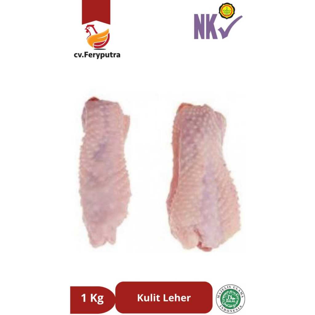 

Kulit Ayam Broiler 1 Kg Frozen Bagian Leher Premium