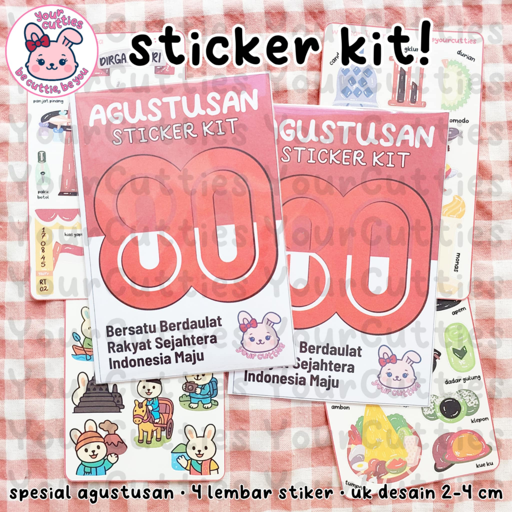 

[STICKER JOURNAL KIT] SPESIAL AGUSTUSAN MERDEKA SPECIAL KIT JURNAL DECO LUCU ESTETIK PLANNER DIRGAHAYU