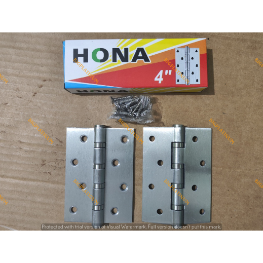 ENGSEL HONA 4" ENGSEL PINTU JENDELA RUMAH HONA SILVER TEBAL