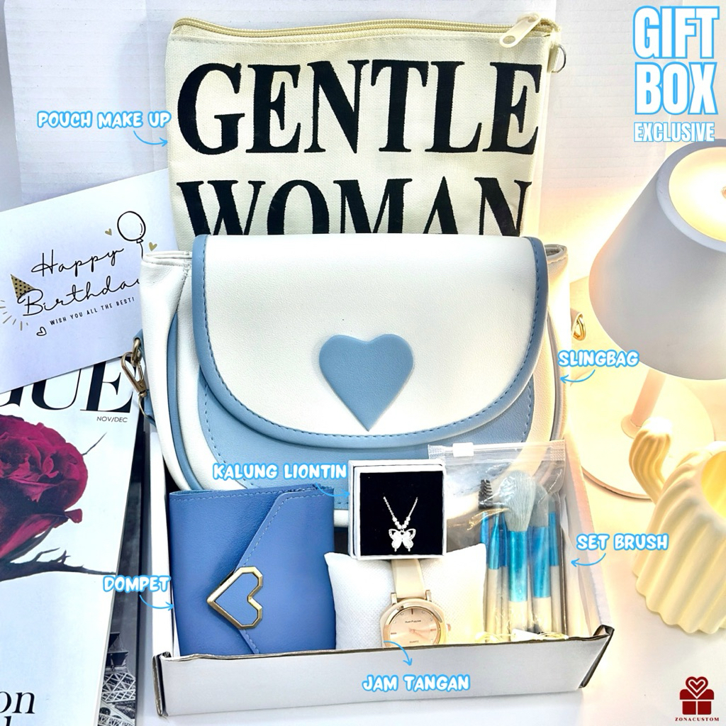 [HAMPERS LOVE] Hampers Kado Ulang Tahun Cewek | Kado Pacar Sahabat Perempuan | Birthday Box Aestheti