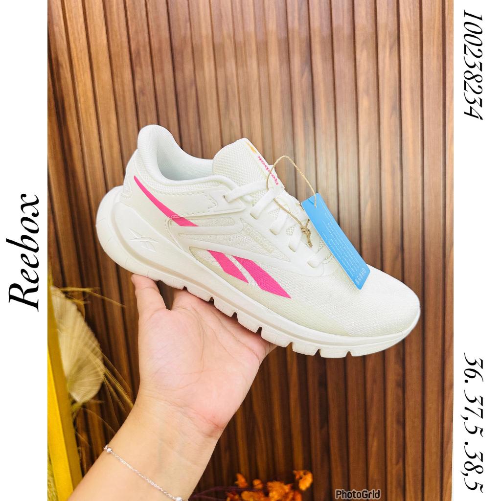 Sepatu wanita putih list pink